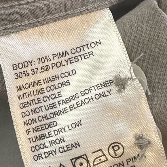 Tommy Bahama Island Zone Regal Gray Long Sleeve Shirt Size XXL - Picture 5 of 8